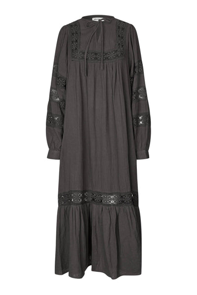 LatourLL Lace Maxi Dress LS 87 Dark Mokka - 25409-3000 Thumbnail