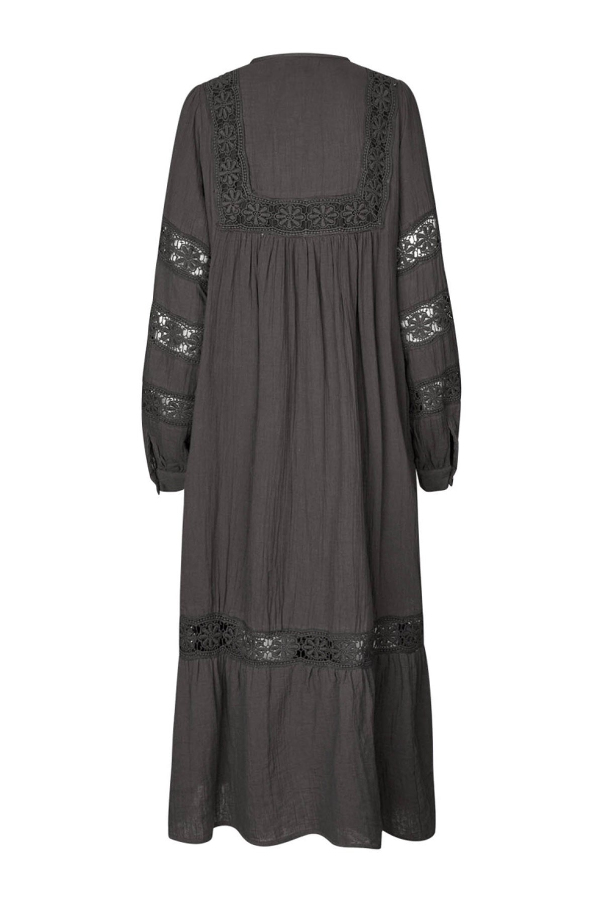 LatourLL Lace Maxi Dress LS 87 Dark Mokka - 25409-3000