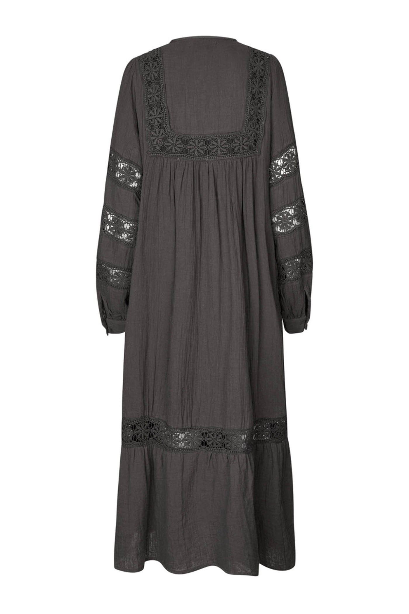 LatourLL Lace Maxi Dress LS 87 Dark Mokka - 25409-3000
