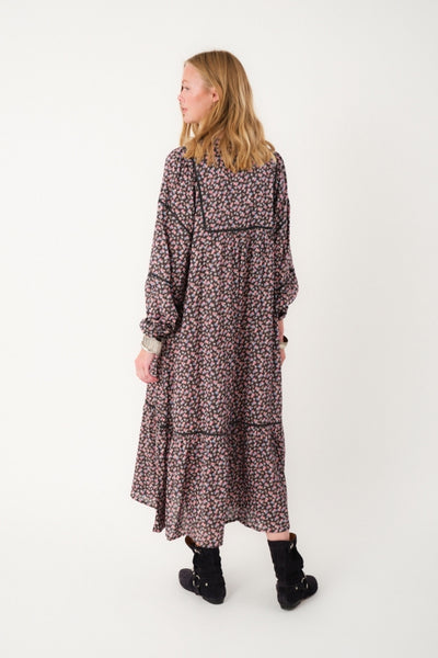 LatourLL Maxi Dress LS 18 Washed Black - 25441-3011 Thumbnail