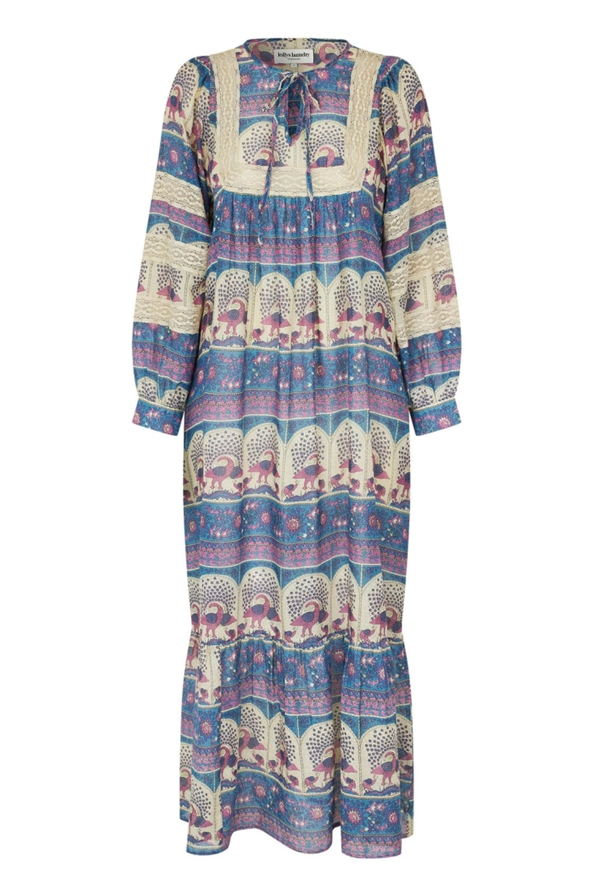 LatourLL Maxi Dress LS 20 Blue - 26177-3030