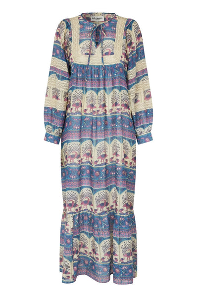 LatourLL Maxi Dress LS 20 Blue - 26177-3030 Thumbnail