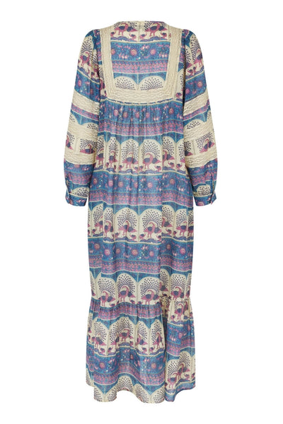 LatourLL Maxi Dress LS 20 Blue - 26177-3030 Thumbnail