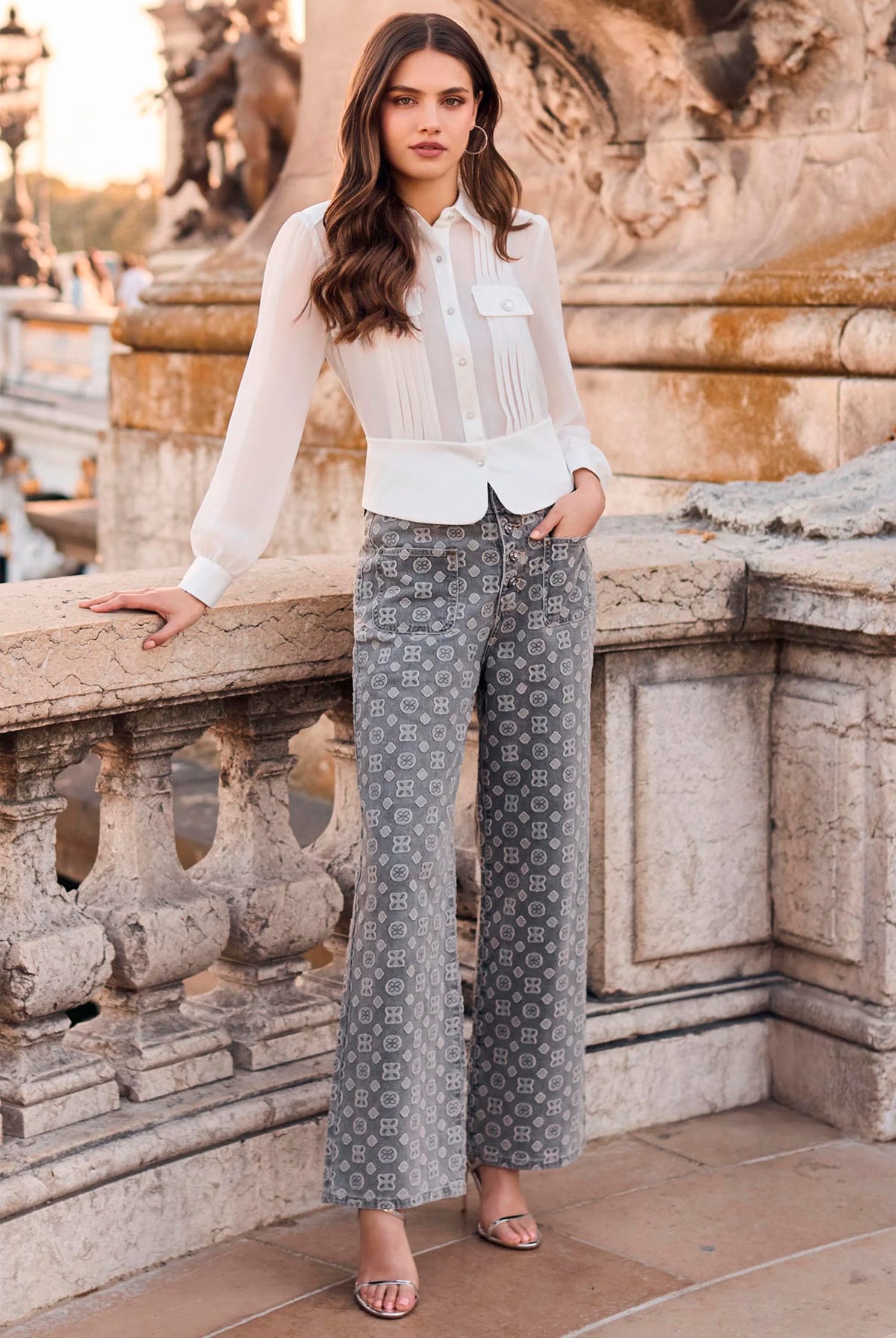 WOVEN BLOUSE OFF WHITE - 264805