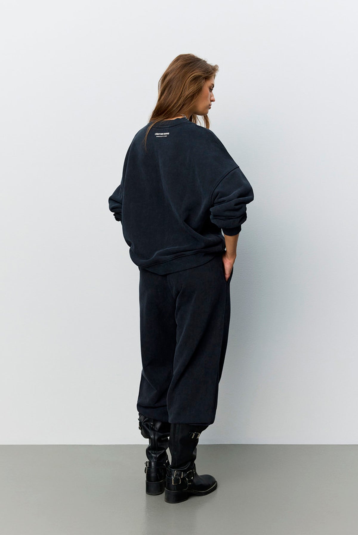 Parossw Oversize Sweatshirt Washed black - S264330