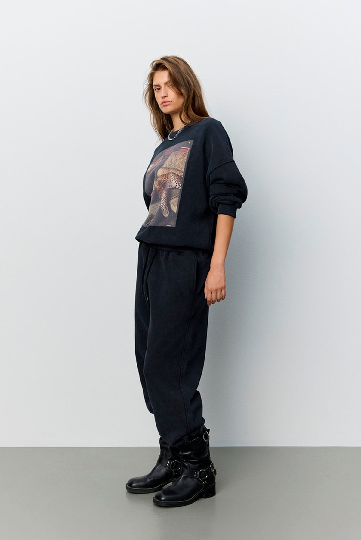 Parossw Oversize Sweatshirt Washed black - S264330