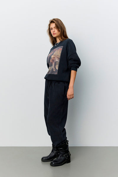 Parossw Oversize Sweatshirt Washed black - S264330 Thumbnail