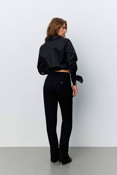 Luminasw Slim Fit Trousers Black - S264386 Thumbnail