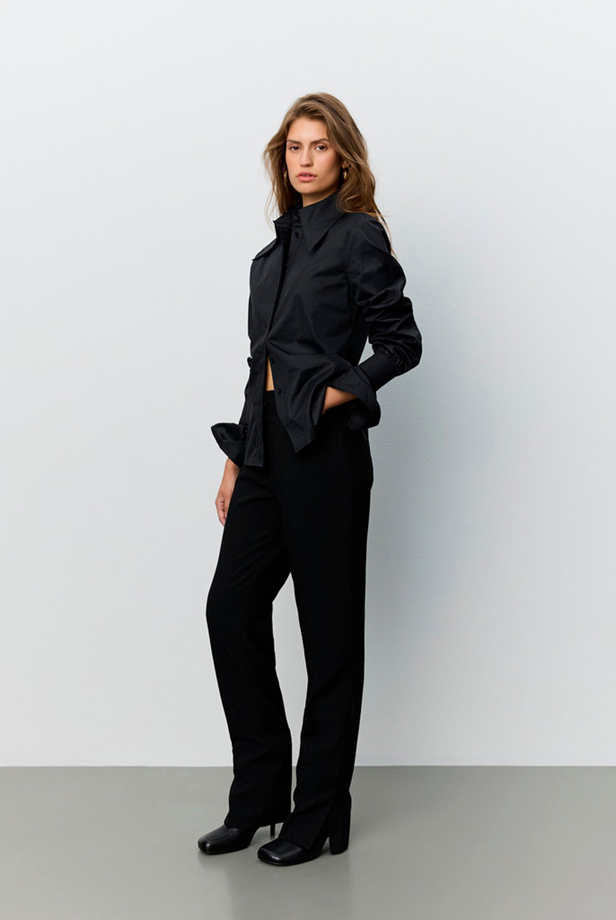 Luminasw Slim Fit Trousers Black - S264386