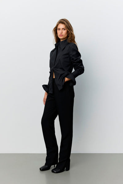Luminasw Slim Fit Trousers Black - S264386 Thumbnail