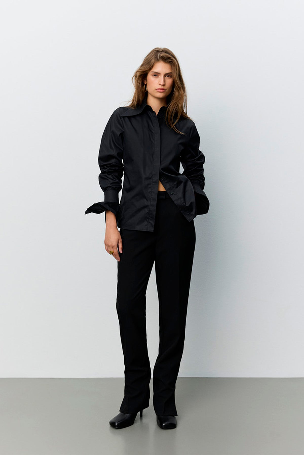Luminasw Slim Fit Trousers Black - S264386