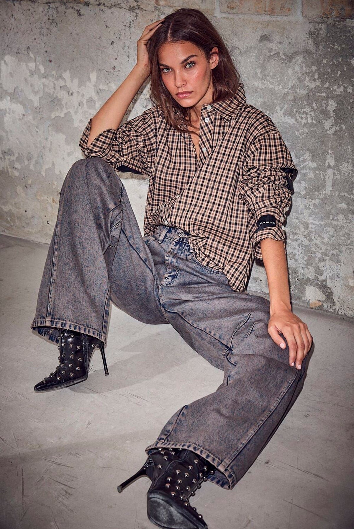 Maxi Logo Dessert Check Shirt Dessert - HL10813