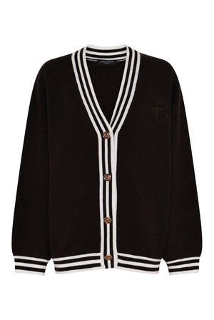 ChalinaBBSira knit cardigan Dark brown - BBW5165