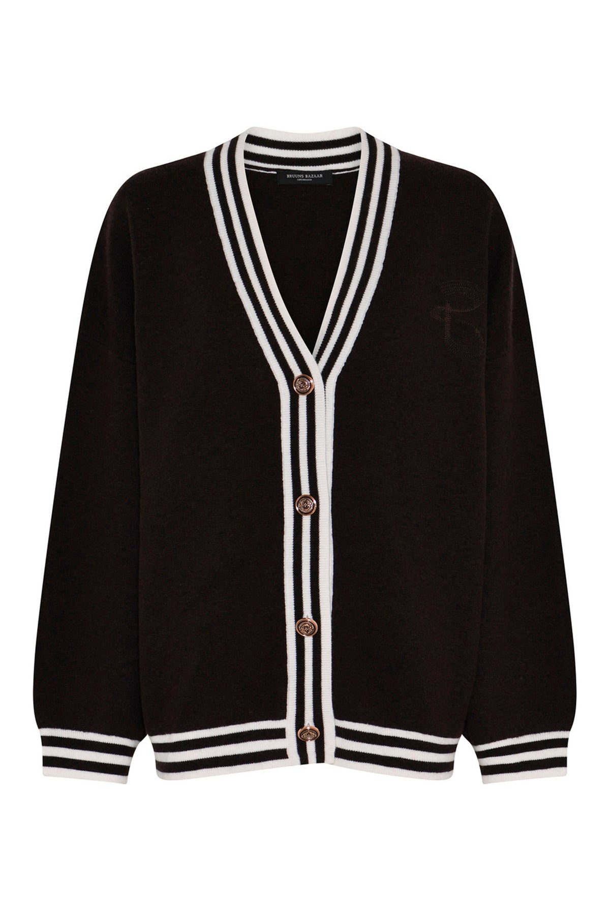 ChalinaBBSira knit cardigan Dark brown - BBW5165