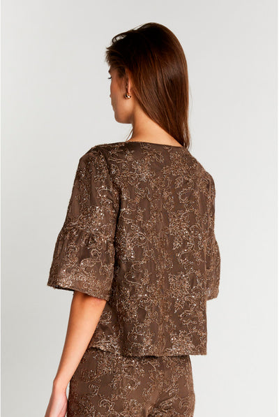 PholidoBBCarlie blouse Brown - BBW5173 Thumbnail
