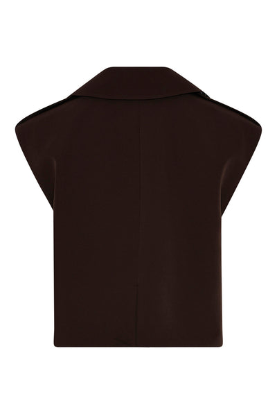RubySusBBLita waistcoat Dark brown - BBW5206 Thumbnail