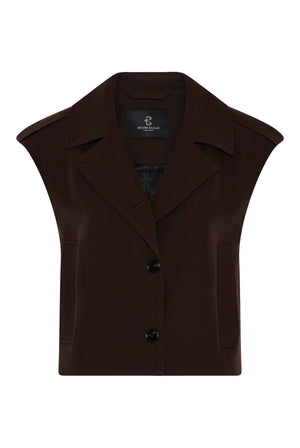RubySusBBLita waistcoat Dark brown - BBW5206