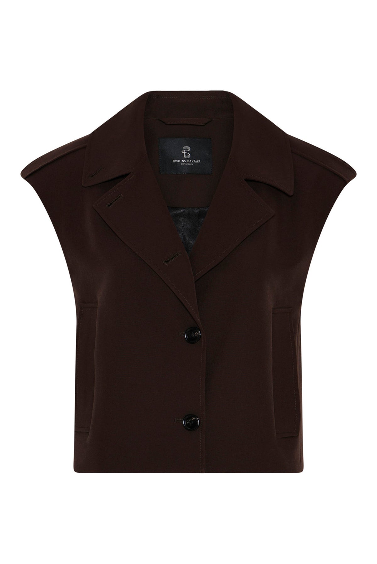 RubySusBBLita waistcoat Dark brown - BBW5206