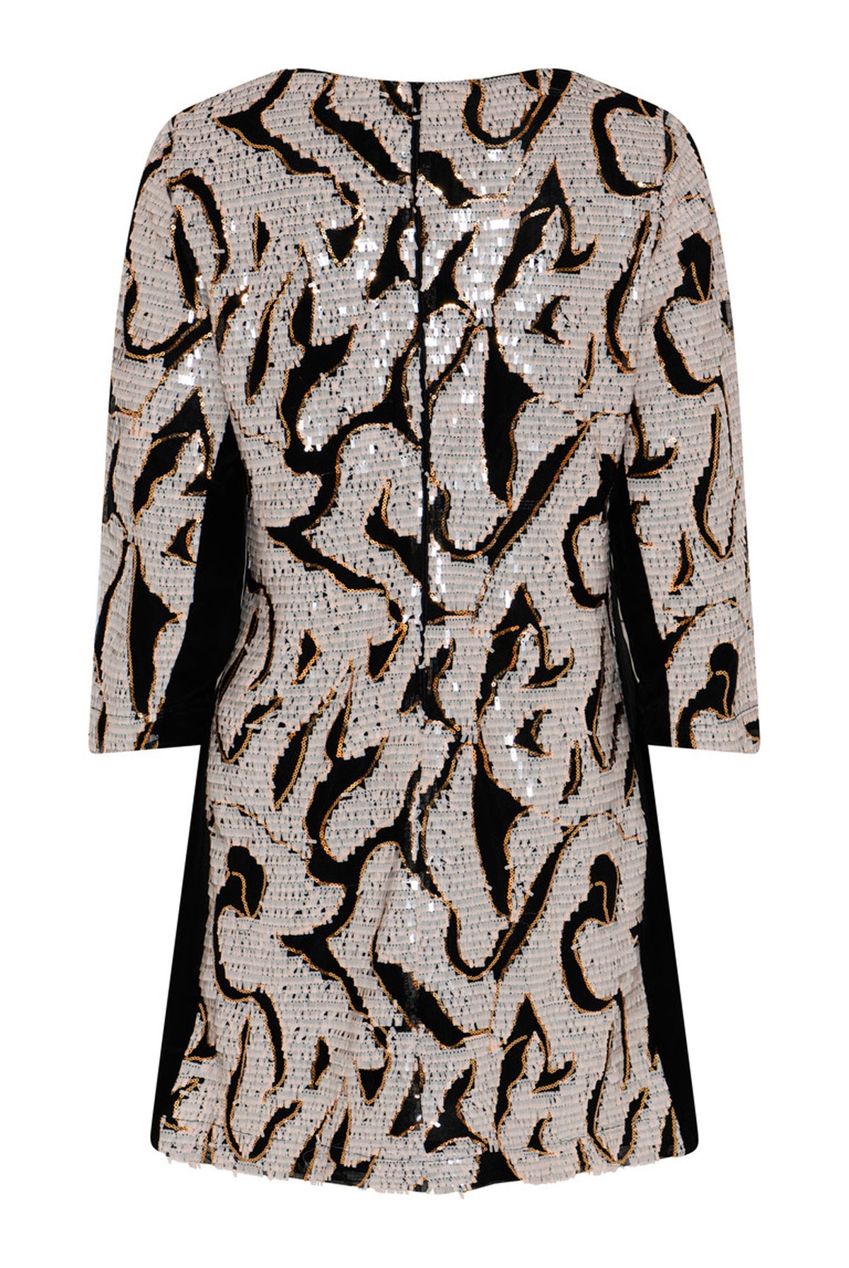 BetelBBKata dress Black cream - BBW5199