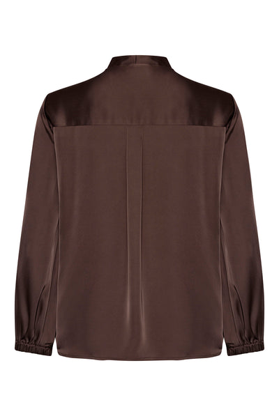 JODY BLOUSE Dark brown - 2499 Thumbnail