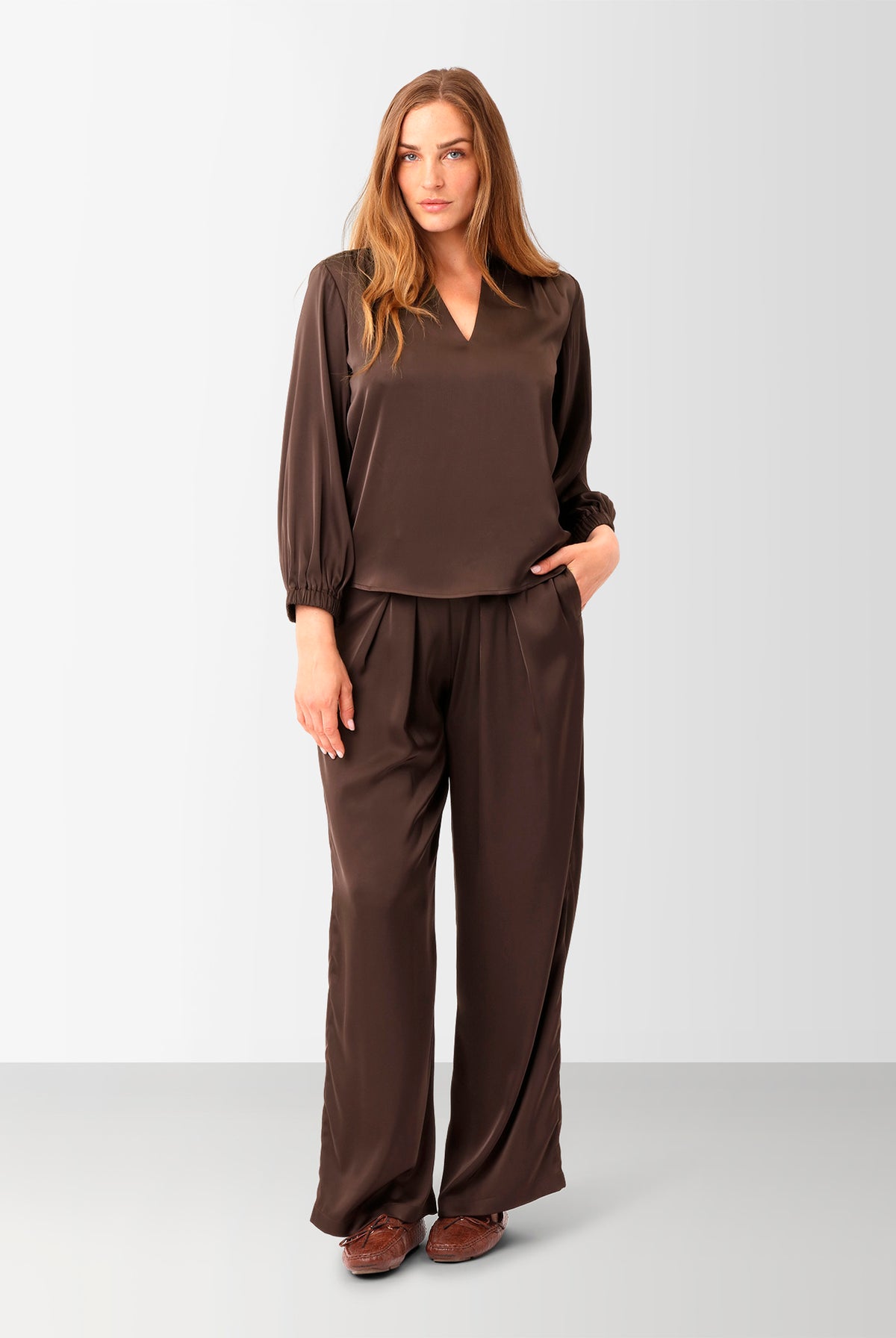 BLAKE PANTS Dark brown - 2500