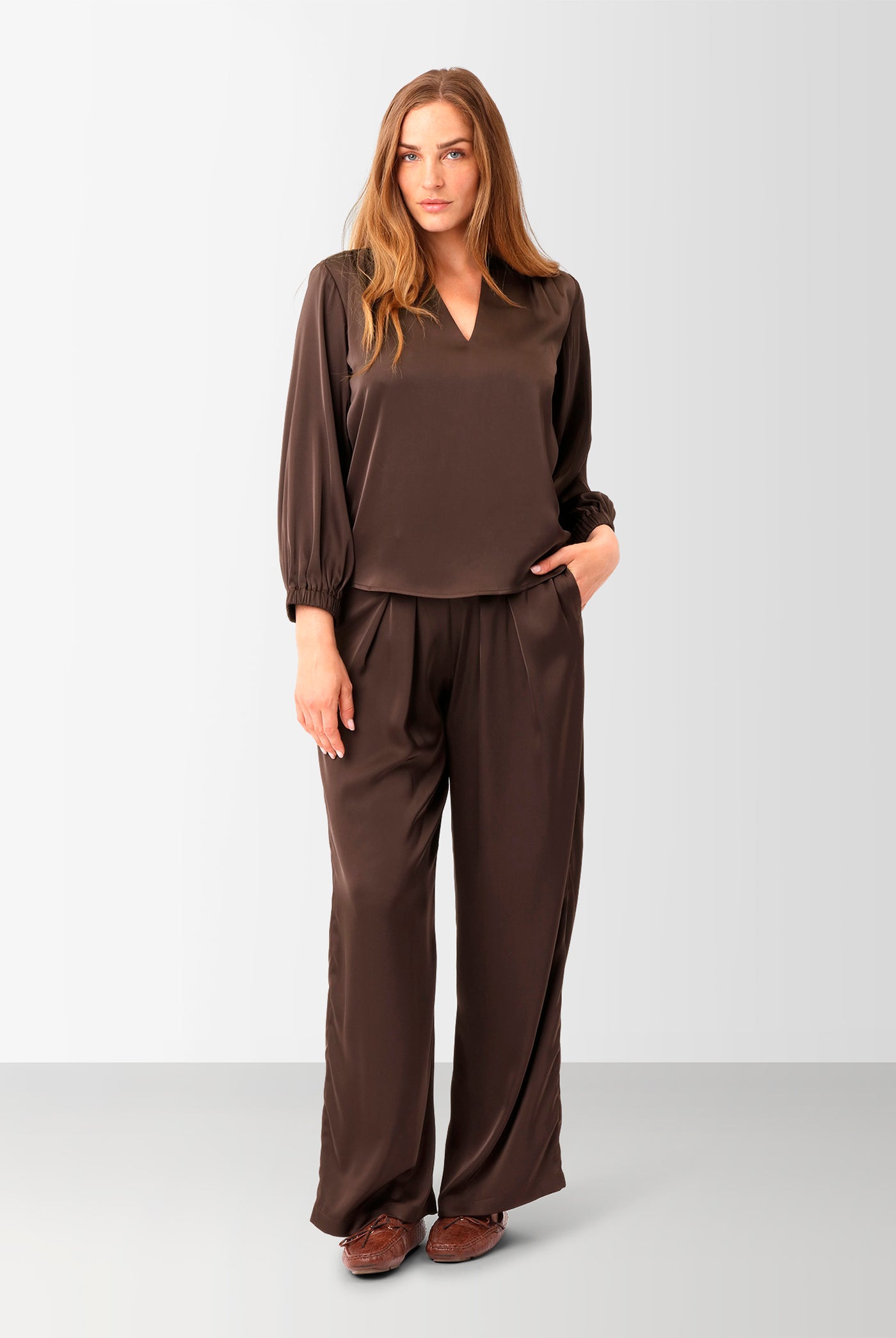 BLAKE PANTS Dark brown - 2500