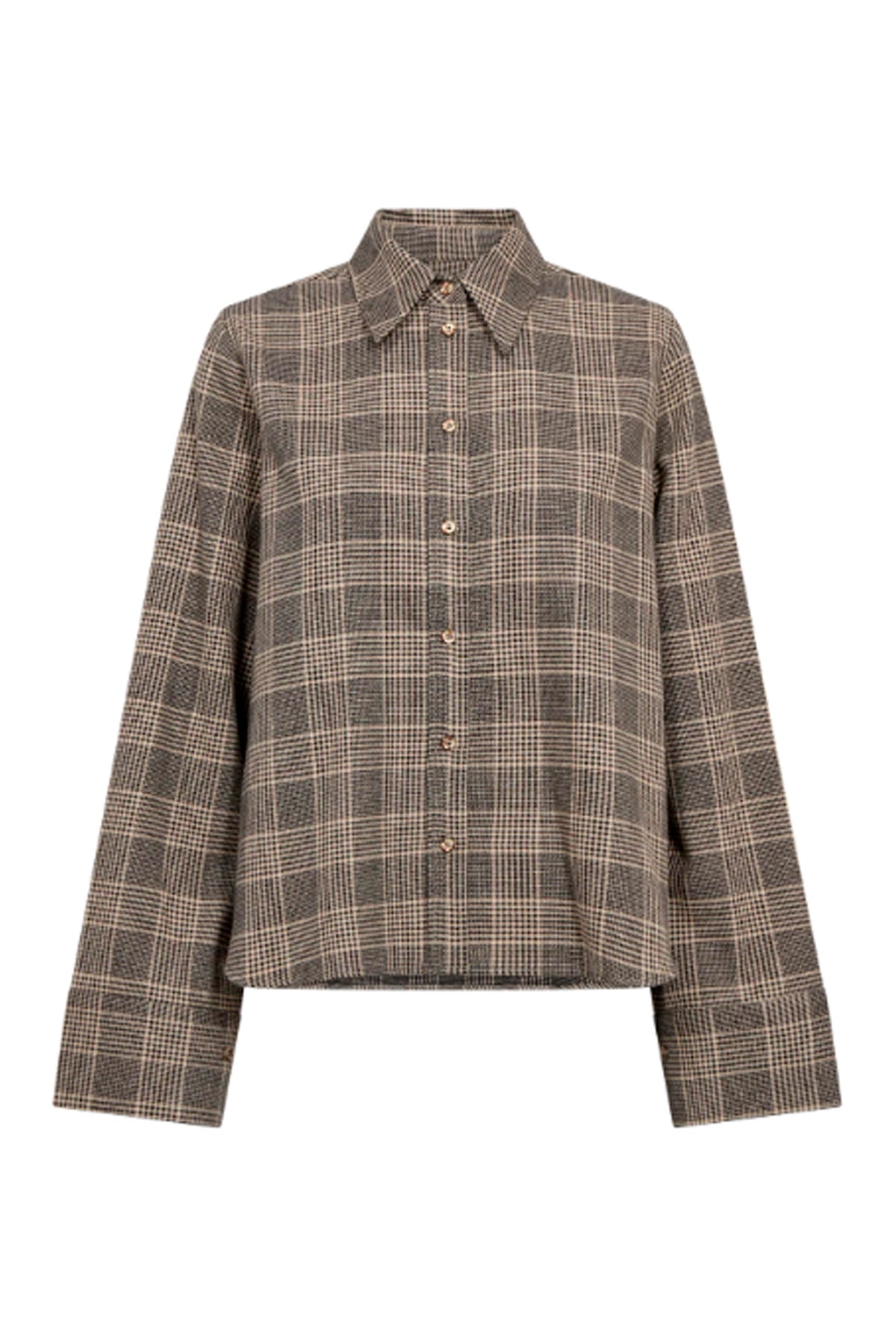 MMAyen Princ Check Shirt Black - 182440