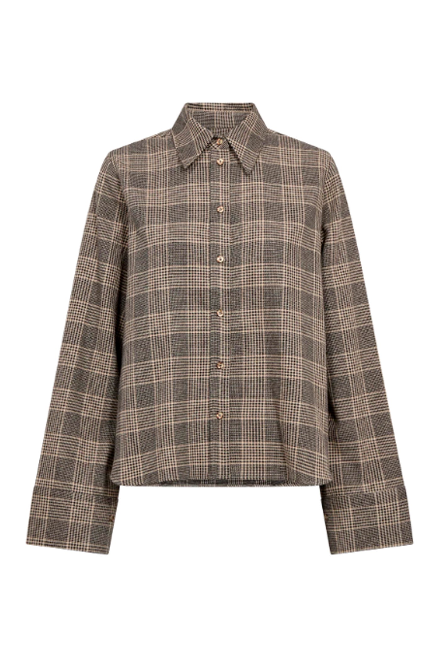 MMAyen Princ Check Shirt Black - 182440