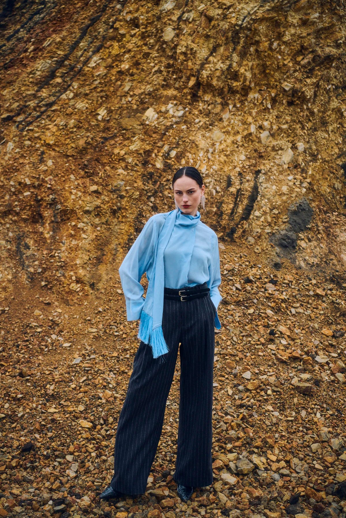 CMCATHARINA Grey pinstripe - 211856