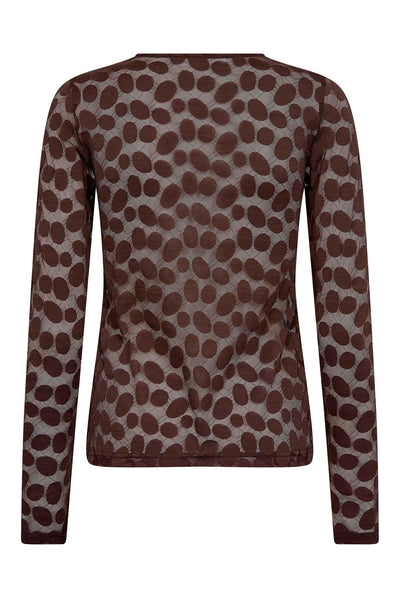 PenolaCC O-Neck Blouse 20002-Brown - 500266 Thumbnail