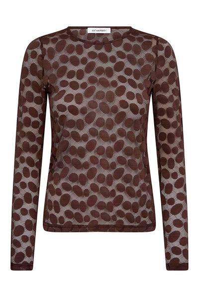 PenolaCC O-Neck Blouse 20002-Brown - 500266 Thumbnail