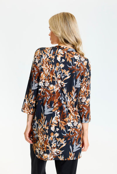 Maracollina tunic 3/4 sleeves SORT - 17334 Thumbnail