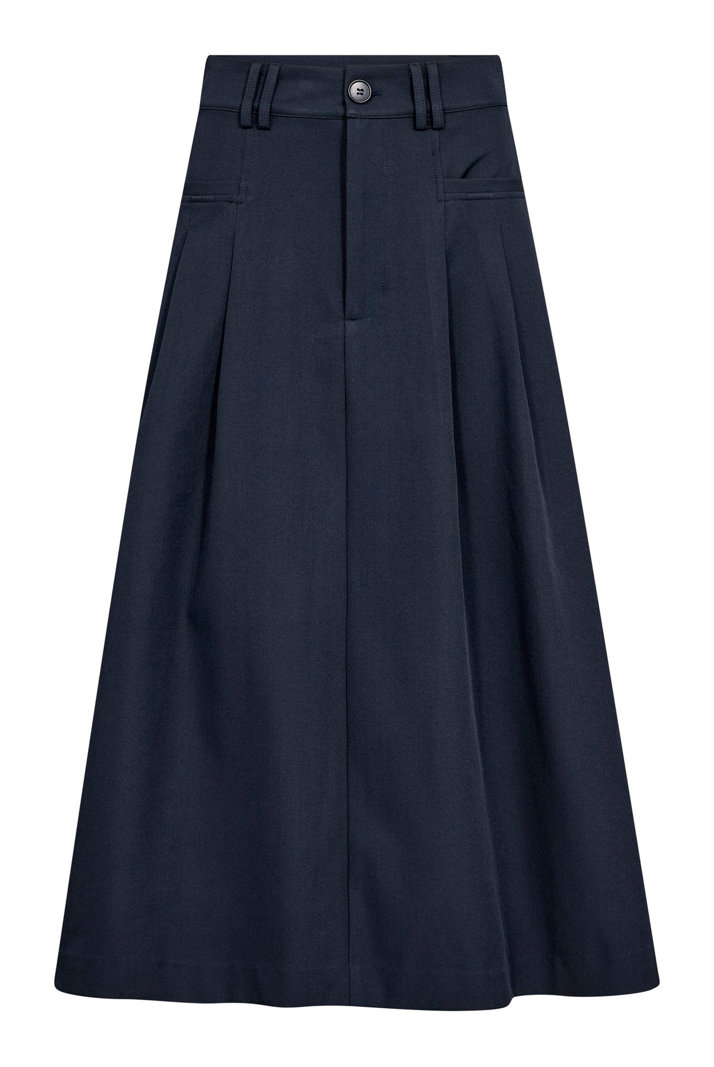 LunaCC New Pocket Pleat Skirt 40007-Navy - 500389