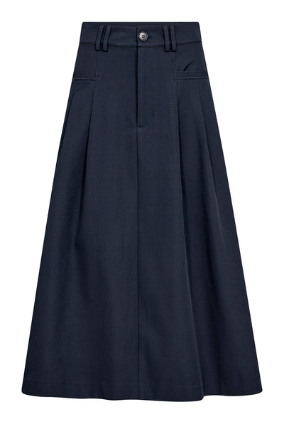 LunaCC New Pocket Pleat Skirt 40007-Navy - 500389 Thumbnail
