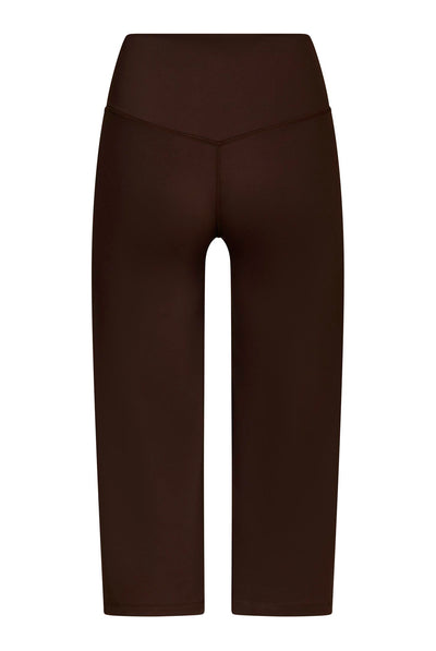 Lauri Wide Capri Pants Dark brown - 171241 Thumbnail