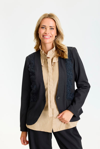 Loren jacket SORT - 17272 Thumbnail