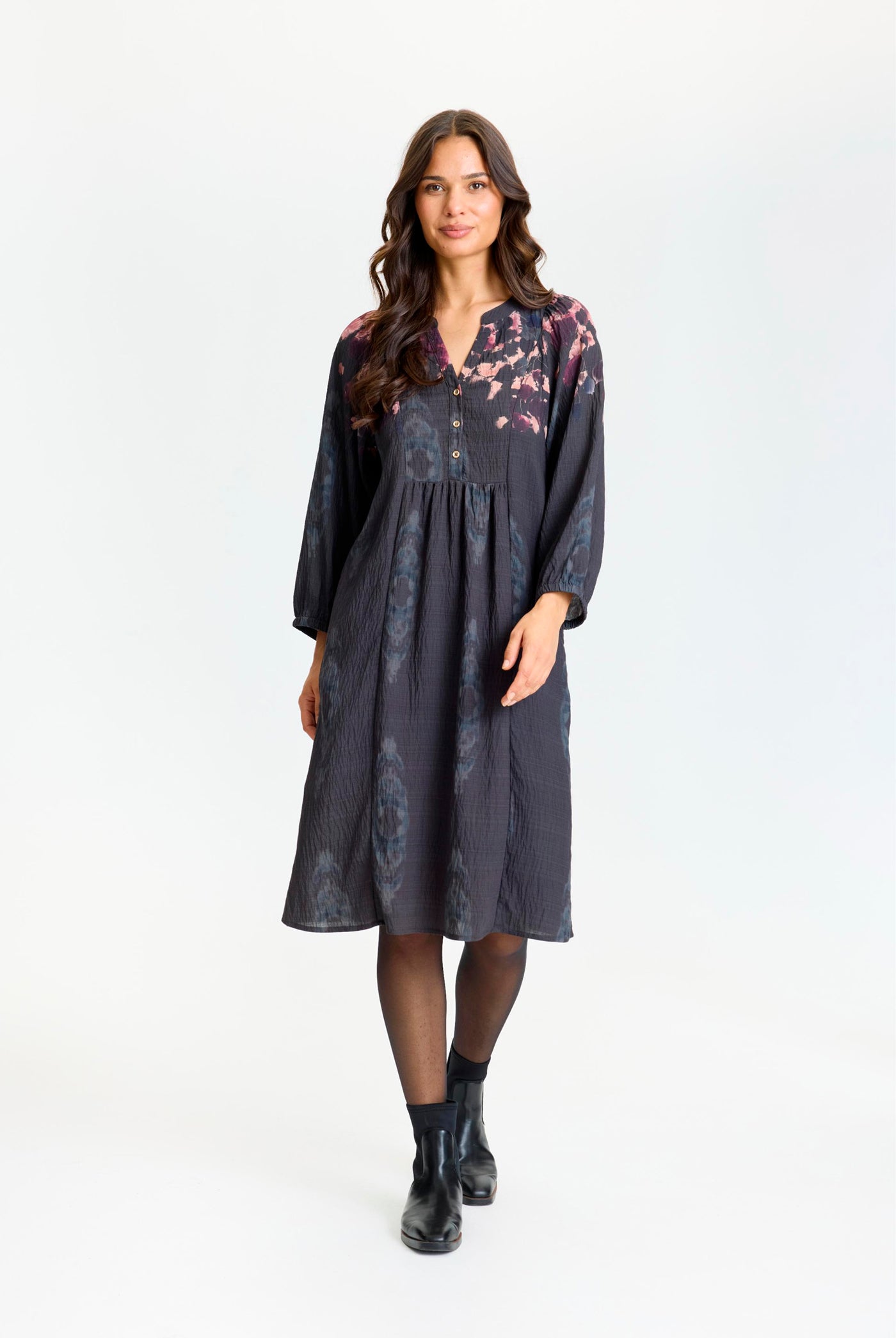Poet dress Brown - 17310