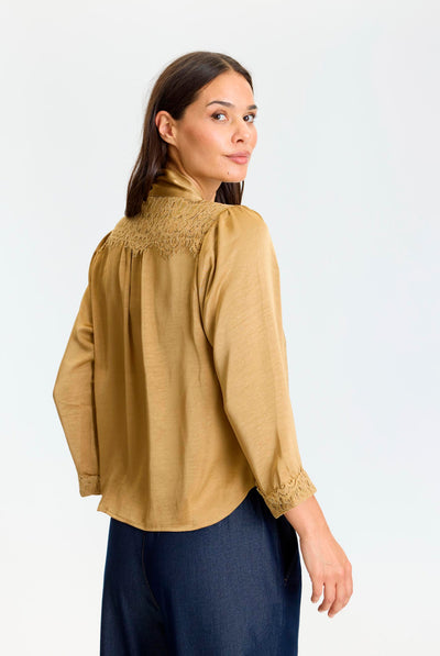 Faye Blouse Brass - 17294 Thumbnail