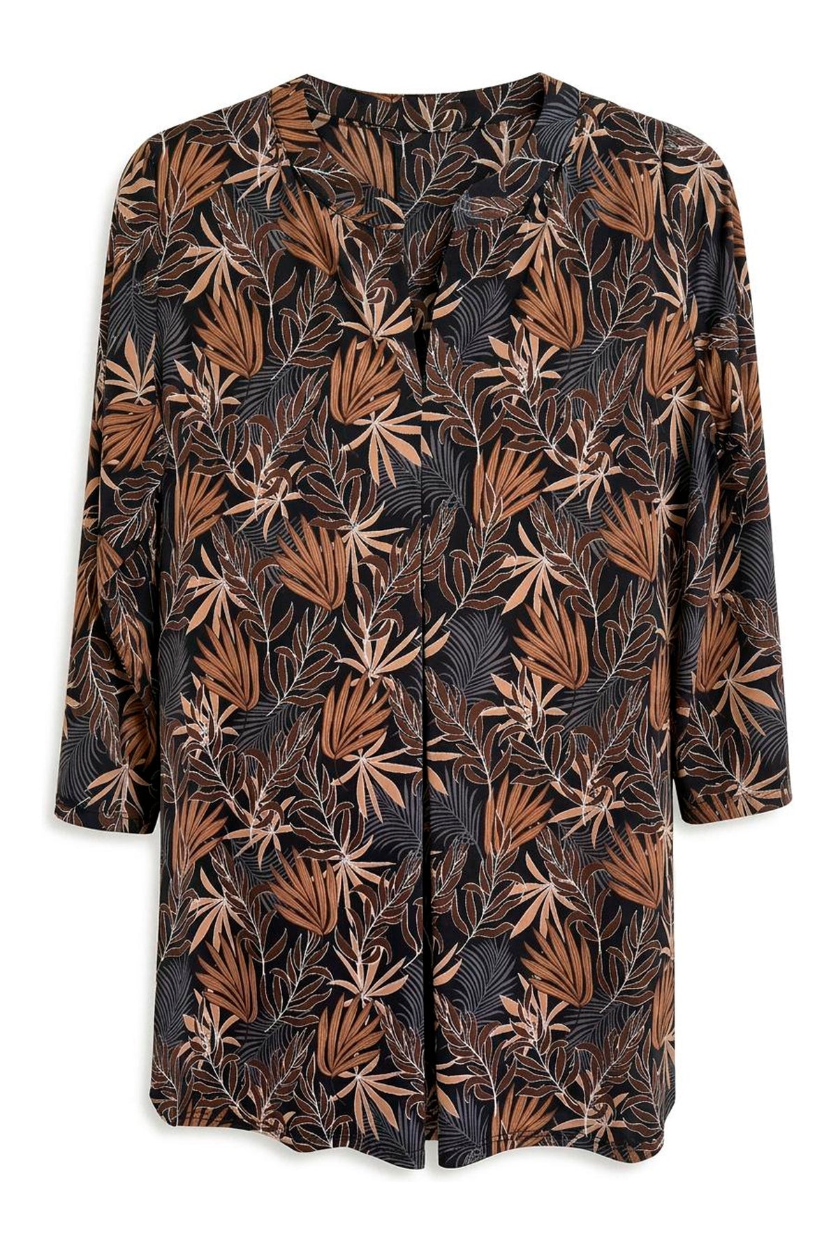 Maracol blouse 3/4 sleeves Brown - 17323