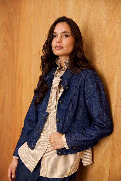 Arianna Jacket DARK BLUE - 17278 Thumbnail