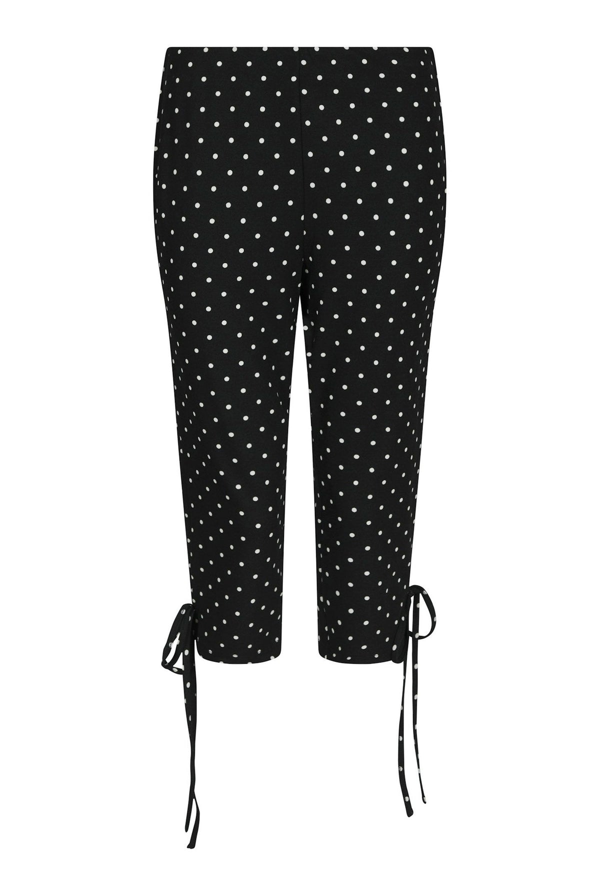Juan Dot Capri Pants Black - 171224