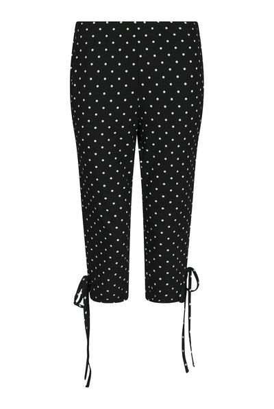 Juan Dot Capri Pants Black - 171224 Thumbnail