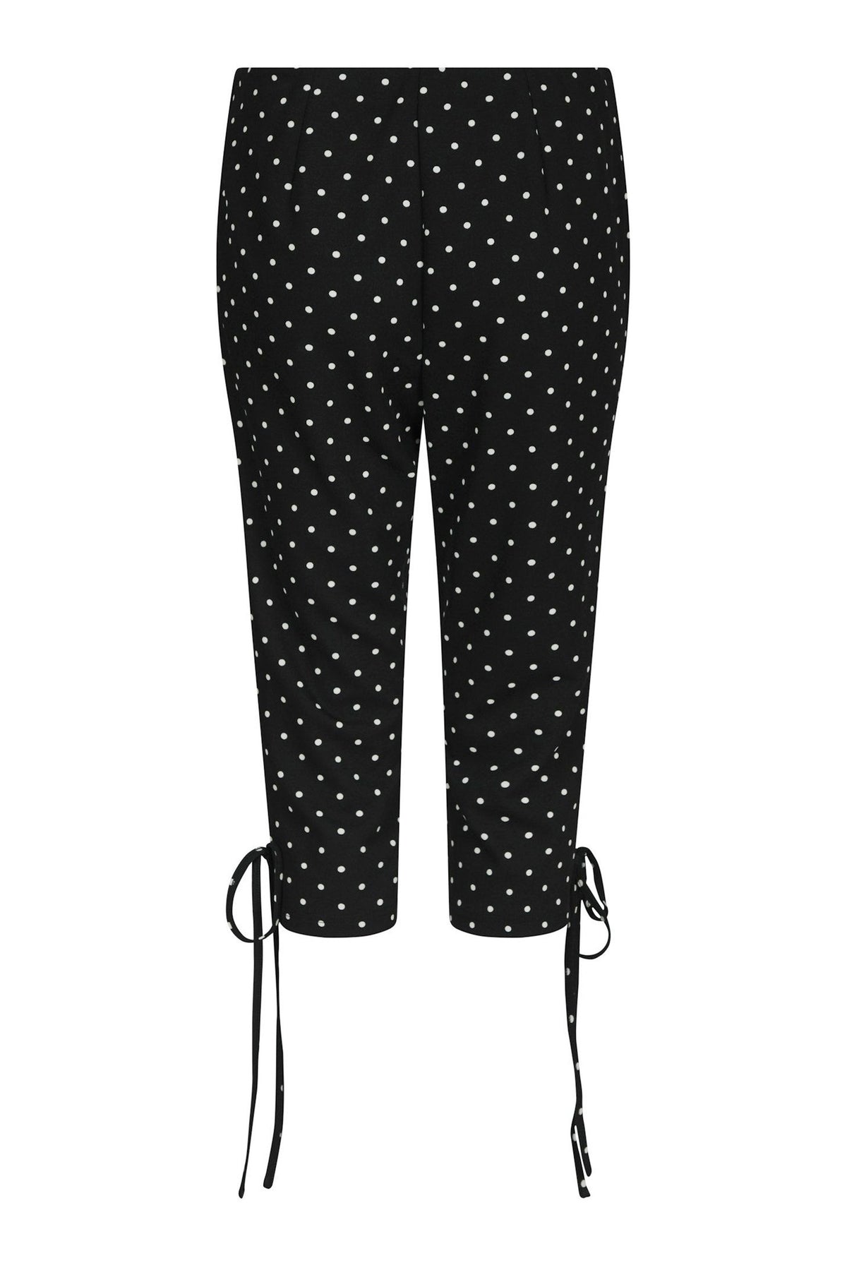 Juan Dot Capri Pants Black - 171224