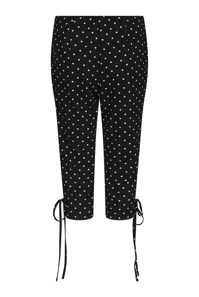 Juan Dot Capri Pants Black - 171224 Thumbnail