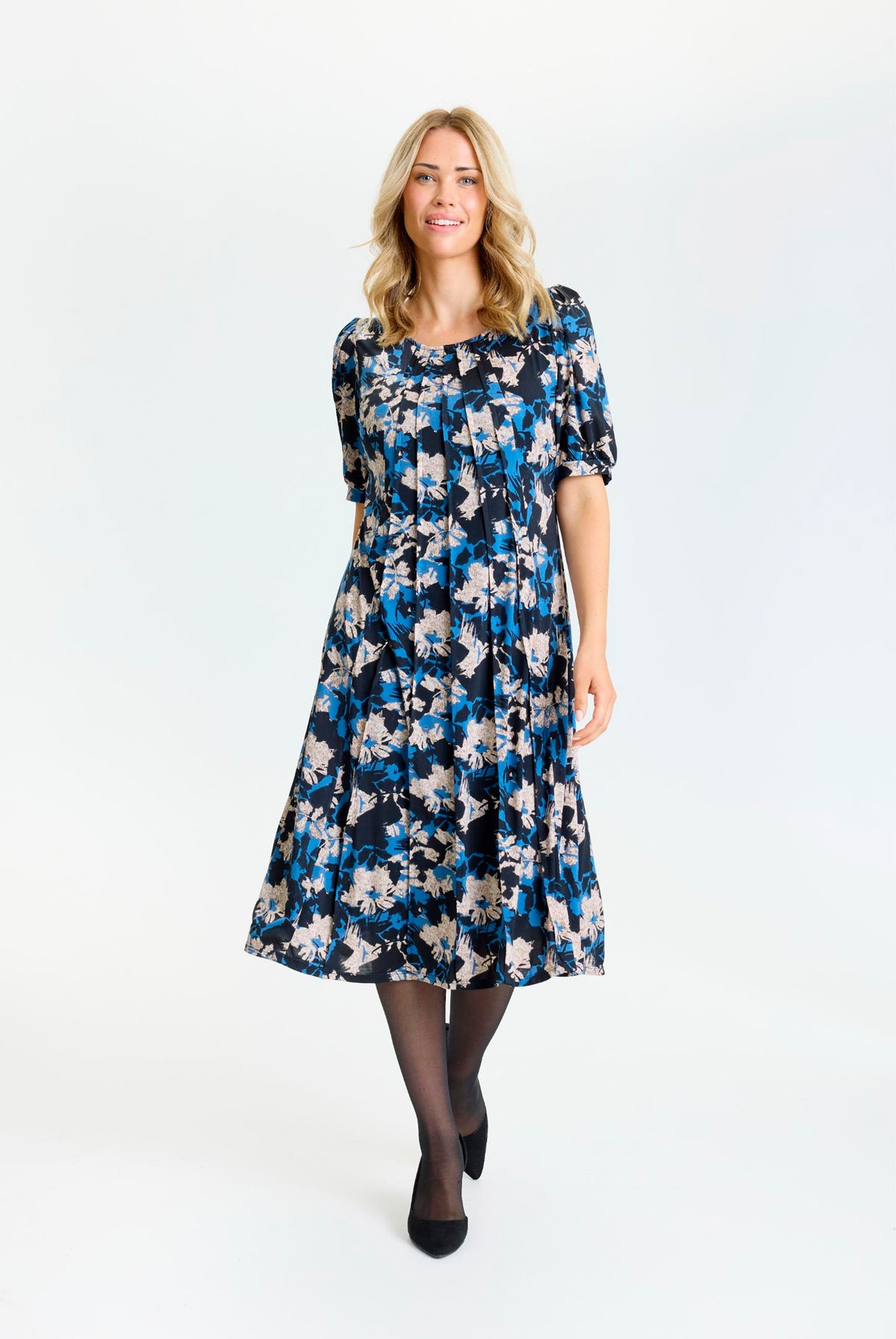 Lucette dress 1/2 sleeves Blue - 17322