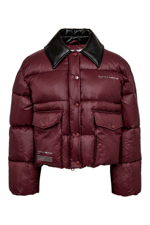 Climb Crop Pocket Jacket Wine - HL10702