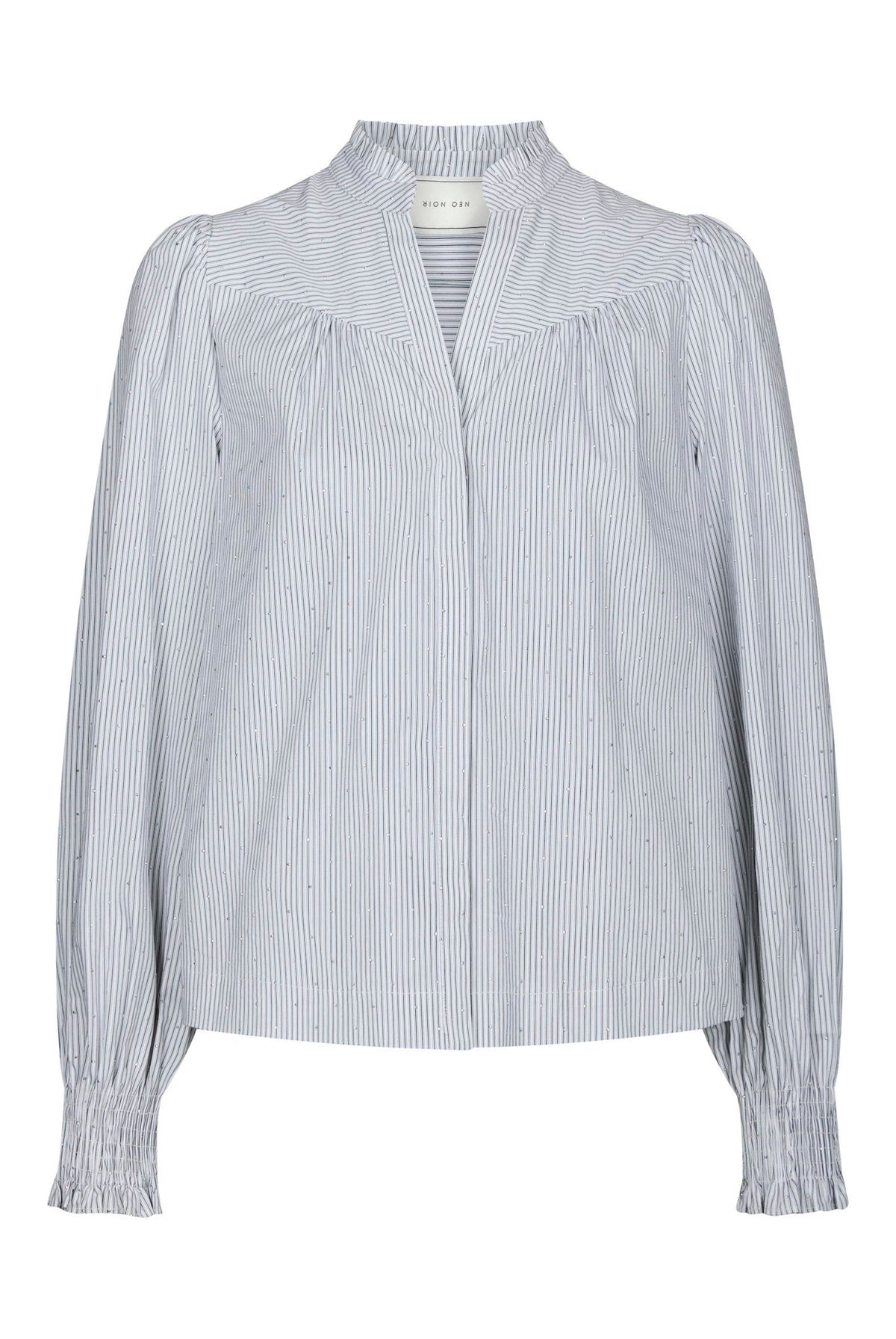 Astrida Stripe Stone Blouse White - 167292