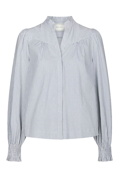 Astrida Stripe Stone Blouse White - 167292 Thumbnail