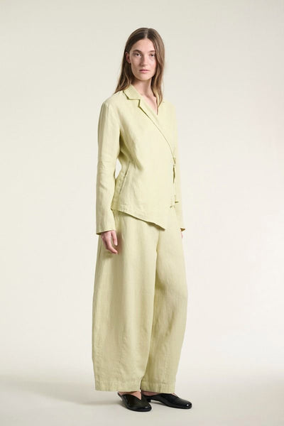 Lazy linen asymmetrisk jakke PERNOD - 261-2141-5560 Thumbnail