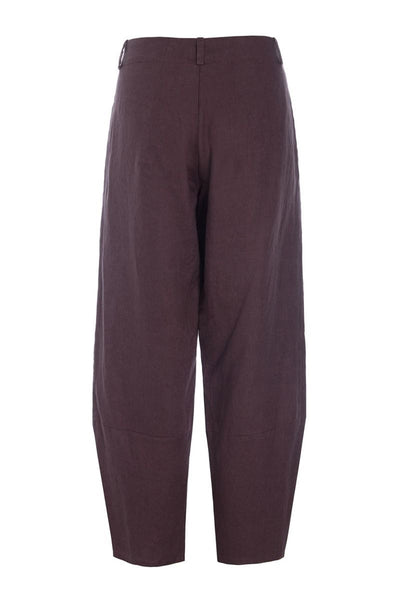 Lazy linen bukser RAISIN - 261-2141-4053 Thumbnail